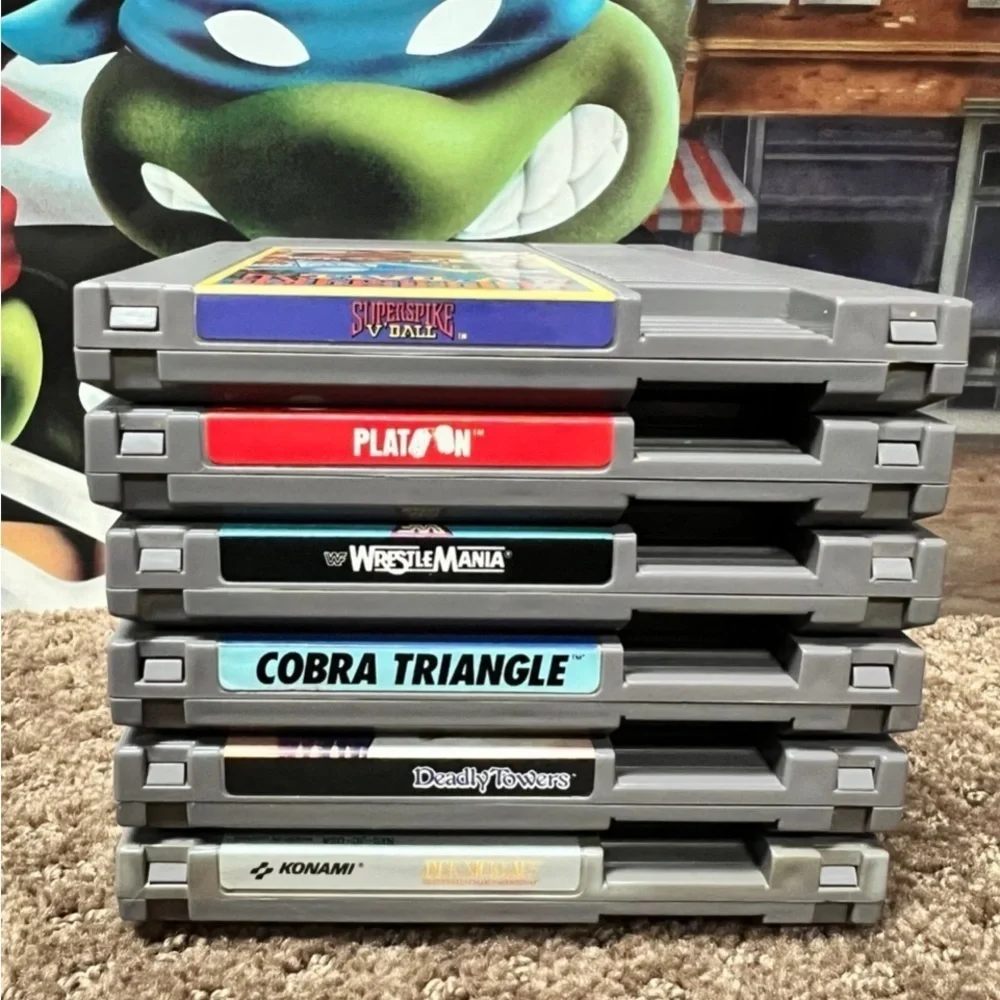 6 NES Games Tested And In Good Condition.